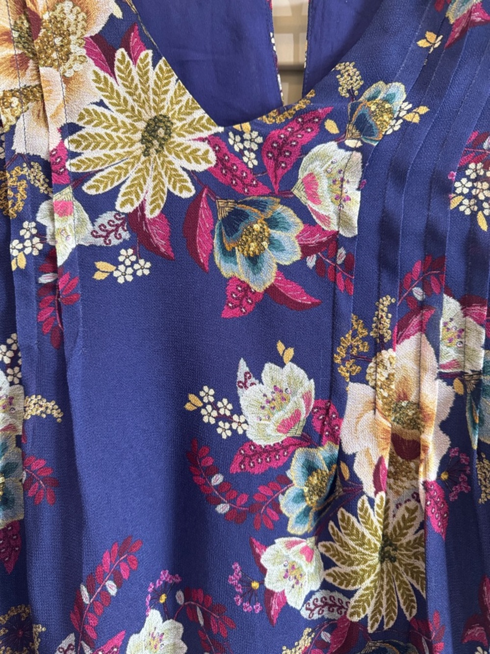 Farm Rio x Anthropologie Ruffle Sleeve V-Neck Ruffle Top - Picture 6 of 9